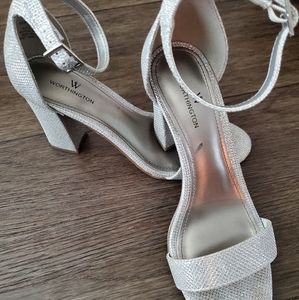 Silver Worthington Heels
